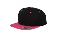 Black/Neon Pink Snapback