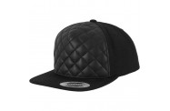 Black Quilted Snapback