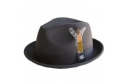 Olive-Grey Fedora Hat