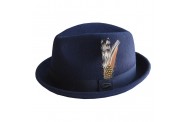 Navy Fedora Hat