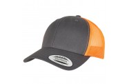 Charcoal/Neon Orange Trucker